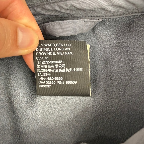 Vuori Shirt Jacket Mens Large Gray Aspen Fleece Warm Button Up Shacket V237 - Picture 9 of 14